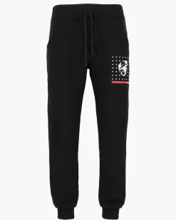 ABARTH - PANTALONE NERO CON MOLLA DA UOMO