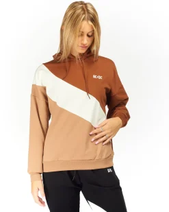 ACDC - DONNA FELPA INVERNALE MULTICOLOR  CON CAPPUCCIO