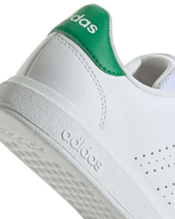 ADIDAS ADVANTAGE BASE 2.0 J - Scarpa bianca e verde numerata 36-40