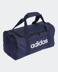 ADIDAS - BORSONE LINEAR DUFF S BLU CON DETTAGLI BIANCHI E NERI, IN6111