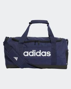 ADIDAS - BORSONE LINEAR DUFF S BLU CON DETTAGLI BIANCHI E NERI, IN6111