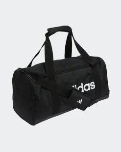 ADIDAS - BORSONE LINEAR DUFF S NERO CON DETTAGLI BIANCHI,  JE8343