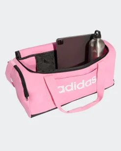 ADIDAS - BORSONE LINEAR DUFF S ROSA CON DETTAGLI BIANCH E NERI,  KE5708