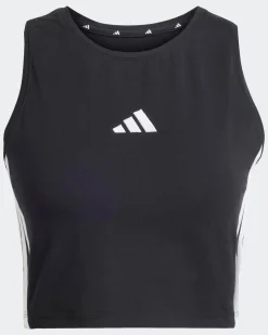 ADIDAS - CANOTTA CROPPED NERA IMBOTTITA DA DONNA -  KC5181