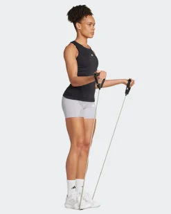 ADIDAS - CANOTTA NERA DA DONNA IDEALE PER L'ALLENAMENTO - IK7924