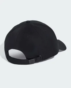 ADIDAS - CAPPELLINO DA BASEBALL JUVENTUS NERO CON BANDE  BIANCHE, KR2789