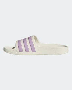 ADIDAS - CIABATTA ADILETTE BEIGE 3 BANDE LILLA - JS2498