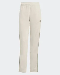 ADIDAS - COMPLETO TUTA BEIGE DA DONNA CON FELPA FULL ZIP 3 STRISCE - KB8162