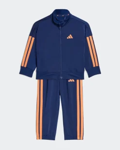 ADIDAS - COMPLETO TUTA BLU IN ACETATO PER BIMBO ESSENTIAL CLIMACOOL -  KC6155