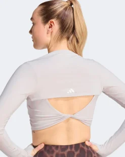 ADIDAS - COPRISPALLE DA ALLENAMENTO PRIMELIFT ESSENTIALS CONTOUR GRIGIO ROSATO DA DONNA - KD2217