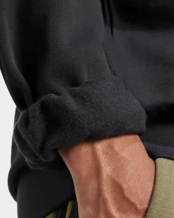 ADIDAS - FELPA  UOMO NERA PERFORMANCE ESSENTIALS BIG LOGO FRENCH TERRY - IN6160