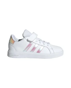 ADIDAS GRAND COURT 2.0 EL C - Scarpa bianca e rosa numerata 28-35