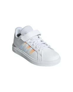 ADIDAS GRAND COURT 2.0 EL C - Scarpa bianca e rosa numerata 28-35