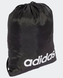 ADIDAS - GYMSACK LINEAR NERA CON LOGO BIANCO, JE8342