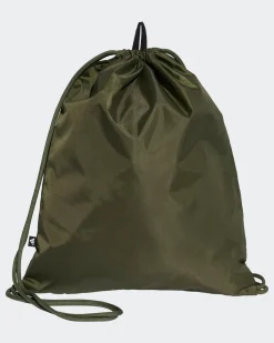 ADIDAS - GYMSACK LINEAR VERDE OLIVA CON LOGO BIANCO, JX9045
