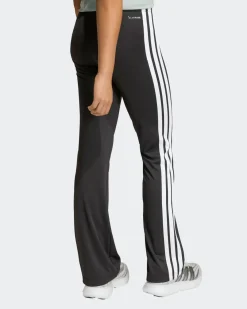 ADIDAS - LEGGINGS FLARED NERO TRAIN ESSENTIAL 3 STRISCE PER RAGAZZI