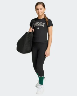 ADIDAS - LEGGINGS JUNIOR ( DA 7 A 15 ANNI) AN 3S NERI,  KS5143