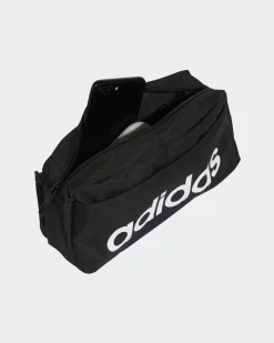 ADIDAS - MARSUPIO LINEAR BUMBAG NERO CON LOGO BIANCO - JE8345