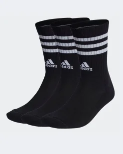 ADIDAS - 3 PAIA CALZE NERE 3 STRISCE - IC1321