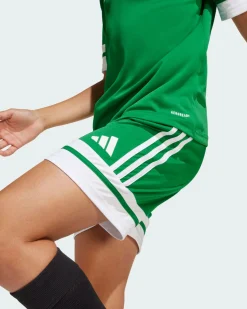 ADIDAS - PANTALONCINO DA ALLENAMENTO JUNIOR VERDE E BIANCO SQUA25 -JN7484