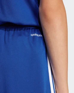 ADIDAS - PANTALONCINO DA ALLENAMENTO JUNIOR BIANCO E NERO SQUA25  -JJ2422