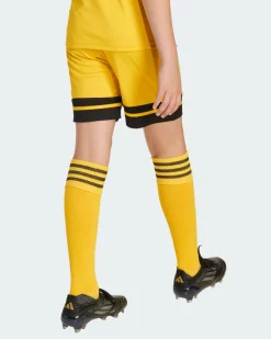 ADIDAS - PANTALONCINO DA ALLENAMENTO JUNIOR GIALLO E NERO SQUA25  -JJ2421