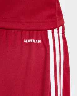 ADIDAS - PANTALONCINO DA ALLENAMENTO JUNIOR ROSSO E BIANCO SQUA25 - JJ2416
