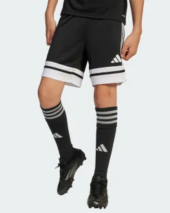 ADIDAS - PANTALONCINO DA ALLENAMENTO JUNIOR NERO E BIANCO SQUA25  - JJ2417