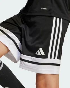 ADIDAS - PANTALONCINO DA ALLENAMENTO JUNIOR NERO E BIANCO SQUA25  - JJ2417