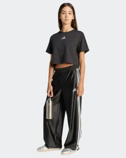ADIDAS - PANTALONE NERO GLSM WIDE LEG DA RAGAZZA - KB7036