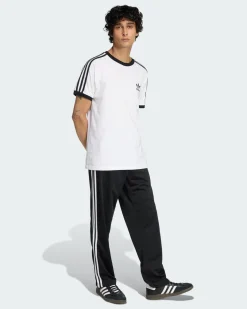ADIDAS - PANTALONE TUTA FIREBIRD TP NERO CON DETTAGLI BIANCHI DA UOMO, KD8315