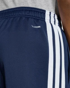 ADIDAS - PANTALONE TUTA  JUNIOR (7-15 ANNI) TR-ES 3S  BLU CON DETTAGLI BIANCHI - KE6072