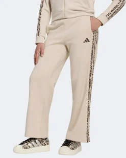 ADIDAS - PANTALONE TUTA  JUNIOR ( 9-15 ANNI) AN 3S FT PT BEIGE CON DETTAGLI LEOPARDATI,  KC7198
