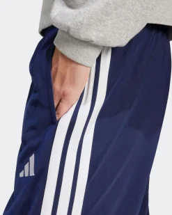 ADIDAS - PANTALONI DA TUTA UOMO BLU CON 3 BANDE BIANCHE  -JI8812