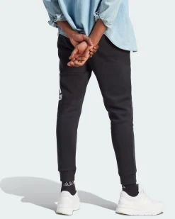 ADIDAS - PANTALONI ESSENTIALS FLEECE TAPERED CUFF BIG LOGO - IB4025