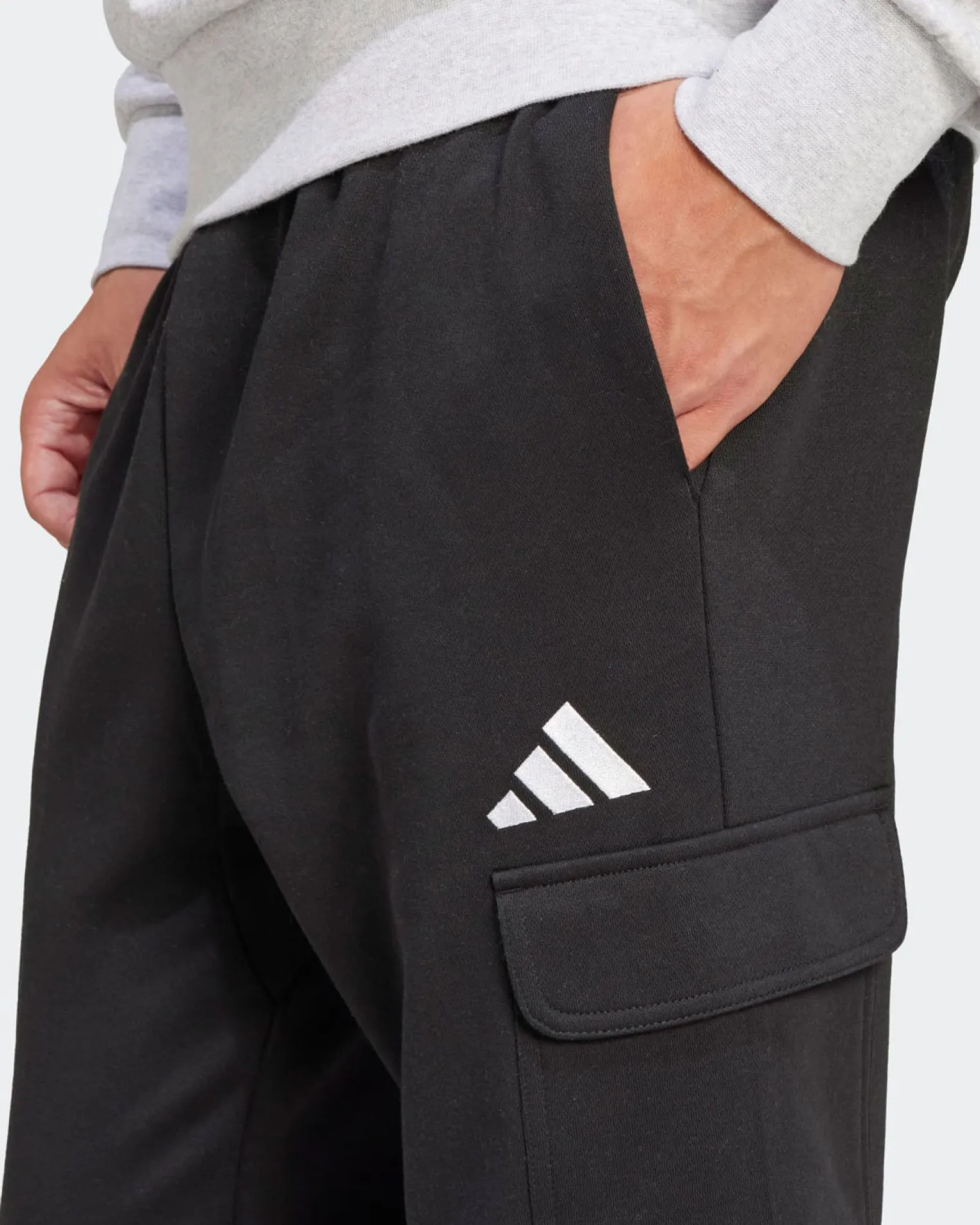 ADIDAS - PANTALONI TUTA DA UOMO NERI FEELCOZY- JD1863