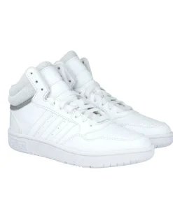 ADIDAS - Scarpa alta bianca, numerata 28/40 - HOOPS MID GW0401