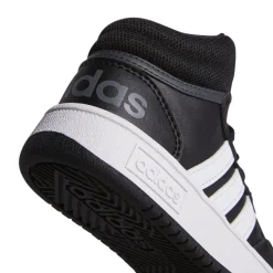 ADIDAS - Scarpa alta nera e bianca, numerata 28/40 - HOOPS MID GW0402