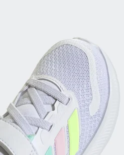 ADIDAS - SCARPA BIANCA STRISCE MULTICOLOR  RUNALCON 5 DA BAMBINI - JP5158