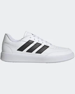ADIDAS - SCARPA COURTBLOCK BIANCA CON BANDE NERE DA UOMO - IF4033