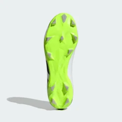 ADIDAS - Scarpa da calcio bianche e nere con dettagli verde lime - PREDATOR ACCURACY 3 FG