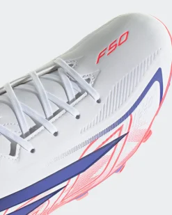 ADIDAS - SCARPA DA CALCIO F50 HYPERFAST CLUB FG BIANCA, ROSA FLUO E VIOLA DA UOMO, KJ0990