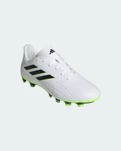 ADIDAS - SCARPA DA CALCIO JUNIOR BIANCA, NERA E  VERDE FLUO COPA PURE.4 FLEXIBLE GROUND DAL 28 AL 25 -GZ2536