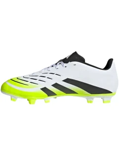 ADIDAS - SCARPA DA CALCIO UOMO BIANCA, NERA E  VERDE FLUO PREDATOR CLUB FG/MG  DAL 40 AL 47 1/3 -JH8847