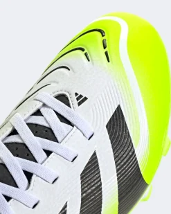ADIDAS - SCARPA DA CALCIO UOMO BIANCA, NERA E  VERDE FLUO PREDATOR CLUB FG/MG  DAL 40 AL 47 1/3 -JH8847