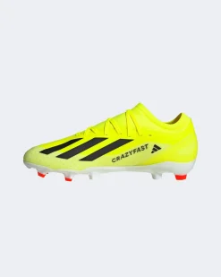 ADIDAS - Scarpa da calcio uomo gialla fluo - X CRAZYFAST LEAGUE FG