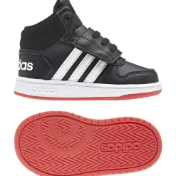 ADIDAS - SCARPA HOOPS MID 2.0 TD 19-27 BLK-WH-RED - FY9291