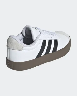 ADIDAS - SCARPA VL COURT 3.0 BIANCA CON BANDE NERE numerata 36/39 -  ID9062