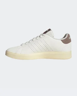 ADIDAS - SNEAKERS ADVANTAGE BASE 2.0 BIANCA CON DETTAGLI MARRONIDA UOMO,  KJ2151