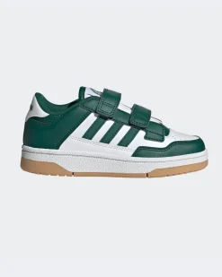 ADIDAS - SNEAKERS JUNIOR BIANCA E VERDE RAPID COURT CF PS DAL 28 AL 35 -  JR1022